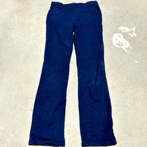used 2 pairs of uniform pants for girls. size 14 slim made in Bangladesh.